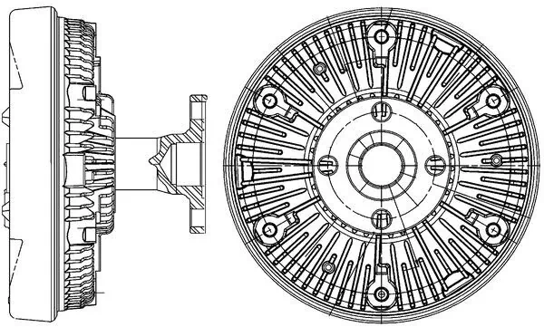 Cupla ventilator radiator
