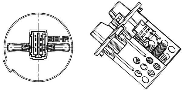 Rezistor ventilator habitaclu