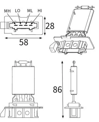 Ventilator, habitaclu