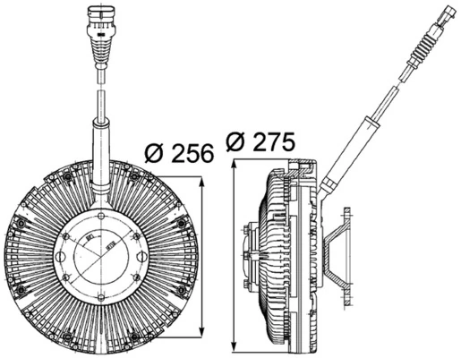 Cupla ventilator radiator