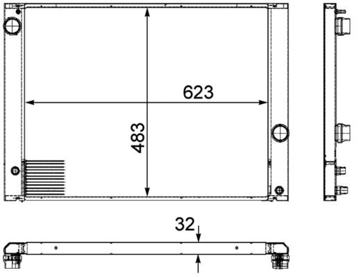 Radiator racire motor