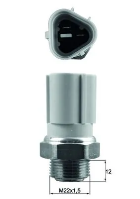 Comutator temperatura ventilator radiator