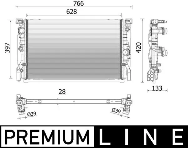 Radiator racire motor
