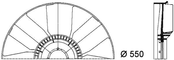 Paleta ventilator racire motor