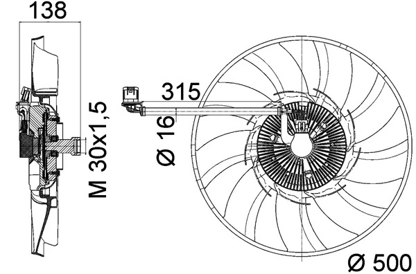 Ventilator radiator racire