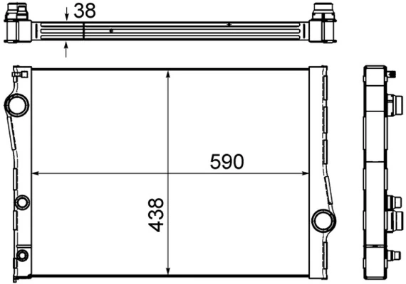 Radiator racire motor