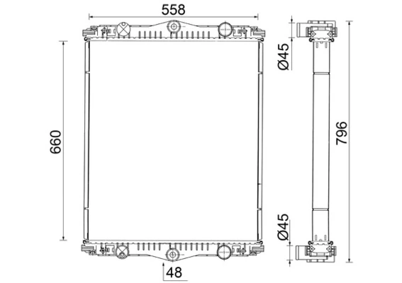 Radiator racire motor