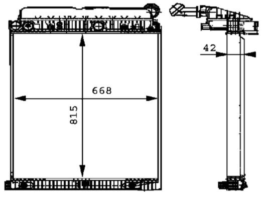 Radiator racire motor