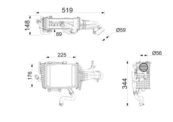 Intercooler, compresor