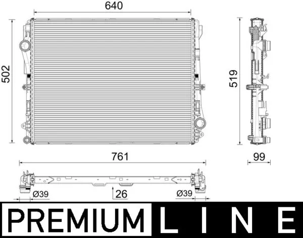 Radiator racire motor
