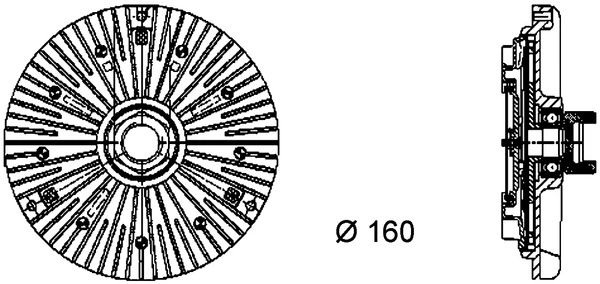 Cupla ventilator radiator