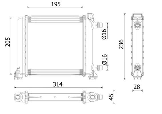 Radiator racire motor