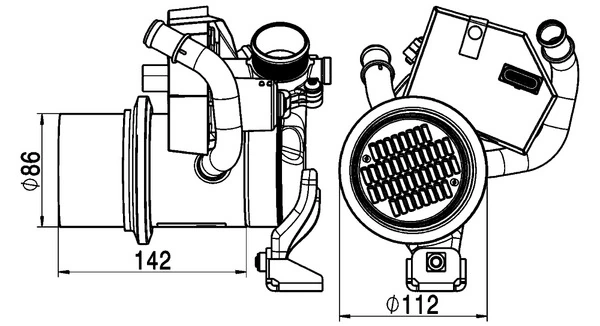 Radiator recirculare gaze esapament