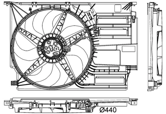 Ventilator radiator racire
