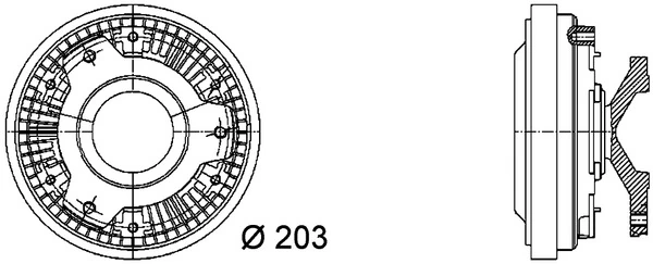 Cupla, ventilator radiator