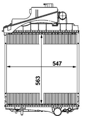 Radiator racire motor