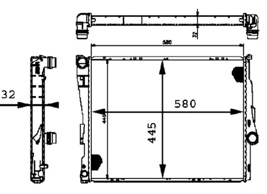 Radiator racire motor