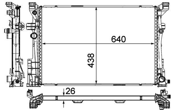 Radiator racire motor