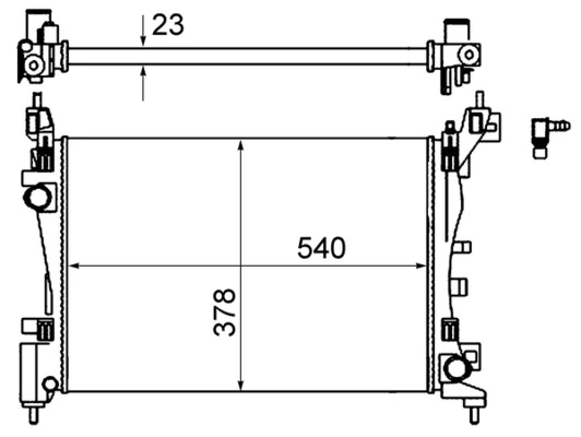 Radiator racire motor