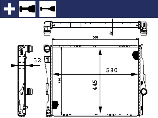 Radiator racire motor