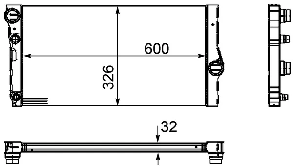 Radiator racire motor