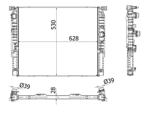 Radiator racire motor