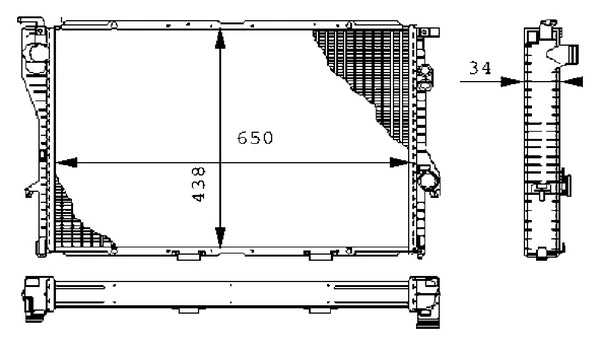 Radiator racire motor