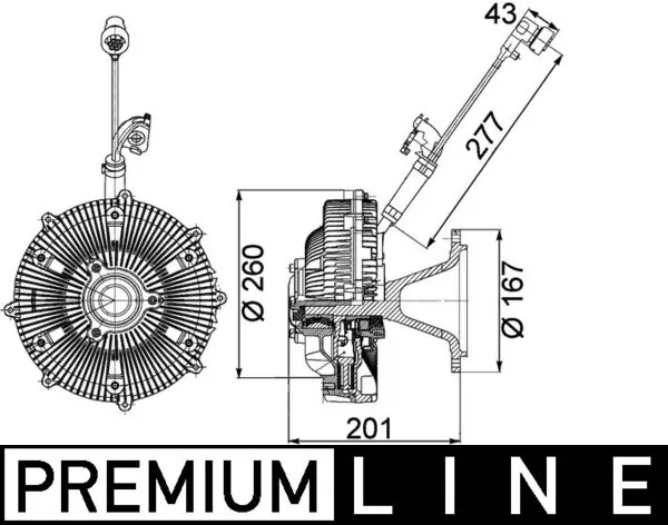 Cupla ventilator radiator