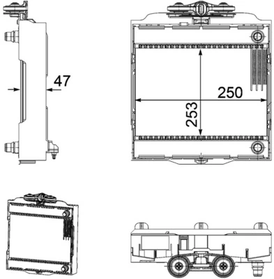 Radiator racire motor