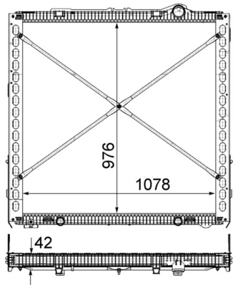 Radiator racire motor