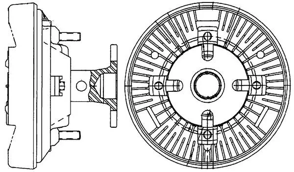 Cupla ventilator radiator