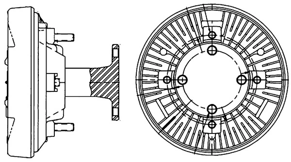 Cupla ventilator radiator