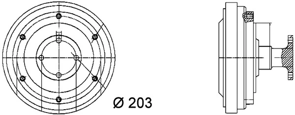 Cupla ventilator radiator