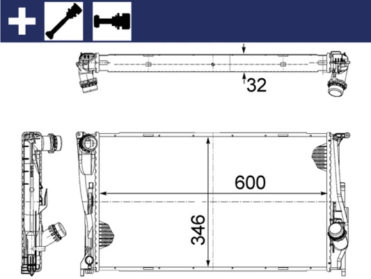 Radiator racire motor