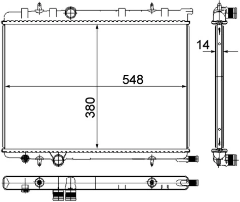 Radiator racire motor