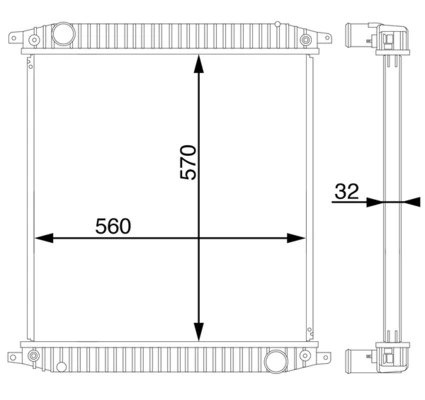 Radiator racire motor