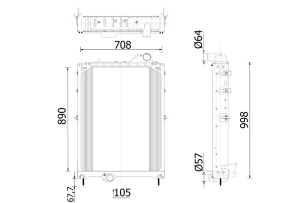 Radiator racire motor