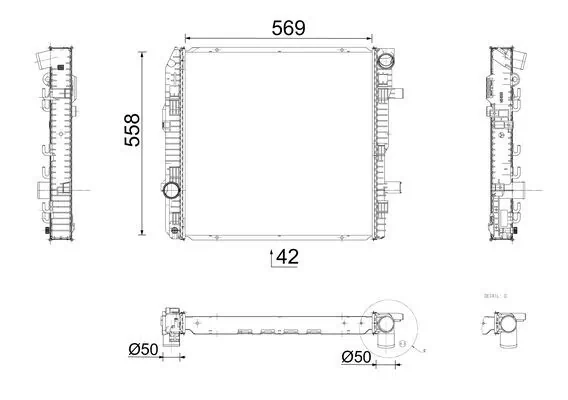 Radiator racire motor