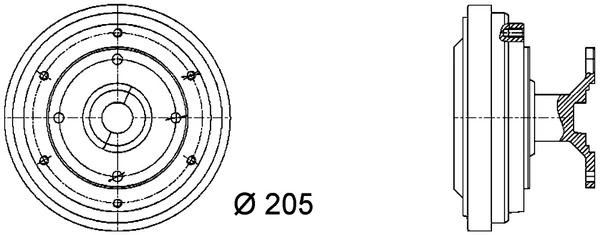 Cupla, ventilator radiator