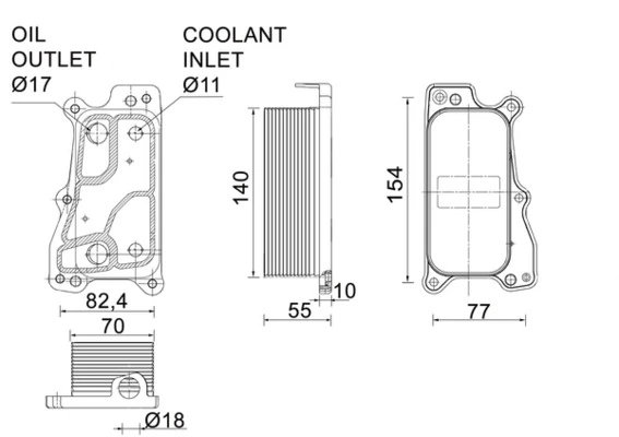 Radiator ulei / termoflot
