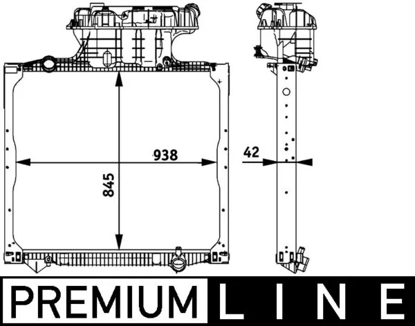 Radiator racire motor