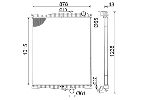 Radiator racire motor