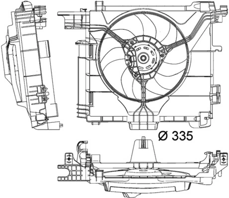 Ventilator radiator racire