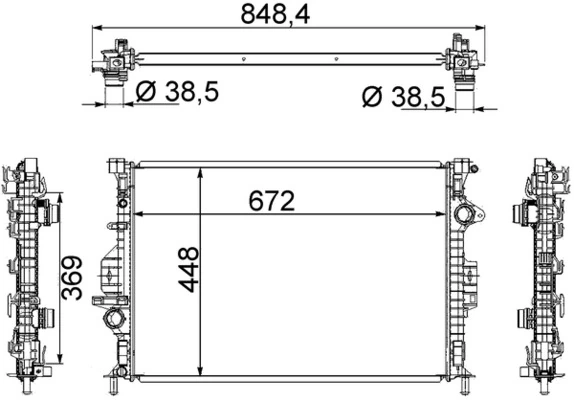 Radiator racire motor