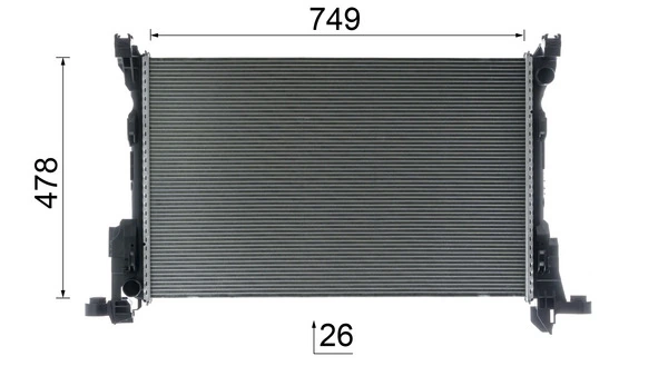 Radiator racire motor