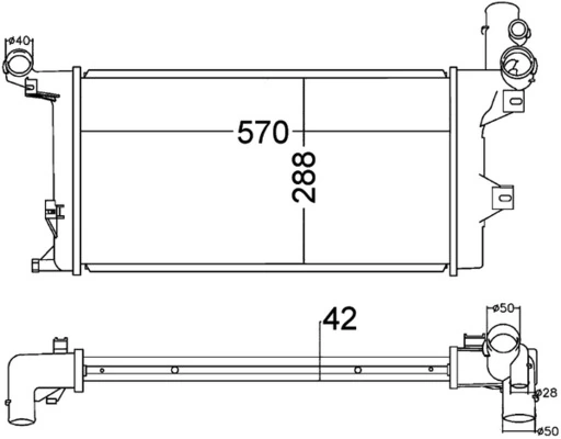 Radiator racire motor