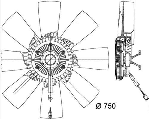 Ventilator radiator racire