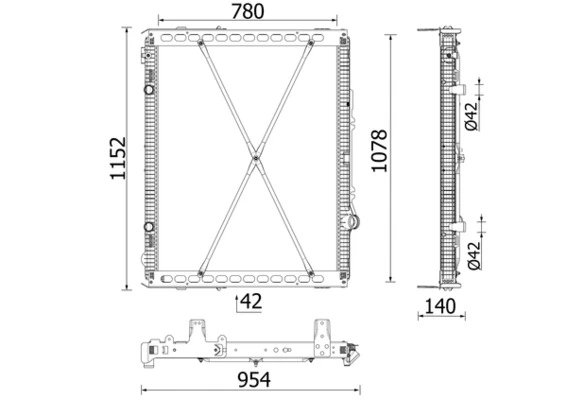 Radiator racire motor