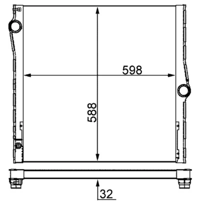 Radiator racire motor