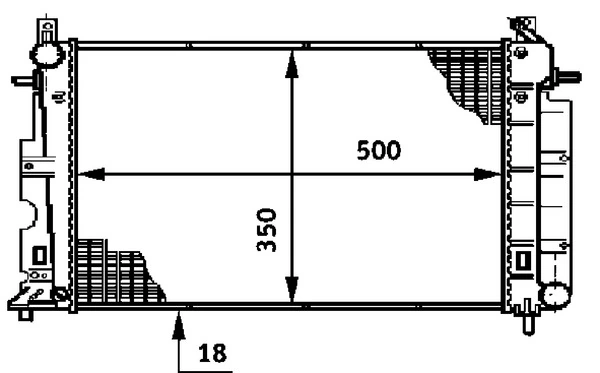 Radiator racire motor